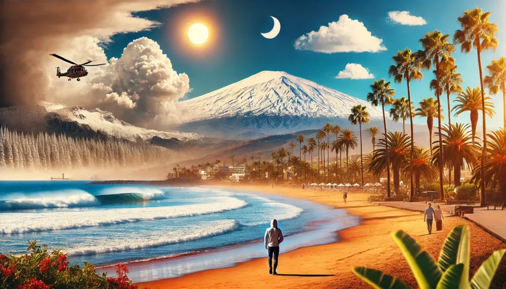 O tempo em Tenerife em janeiro