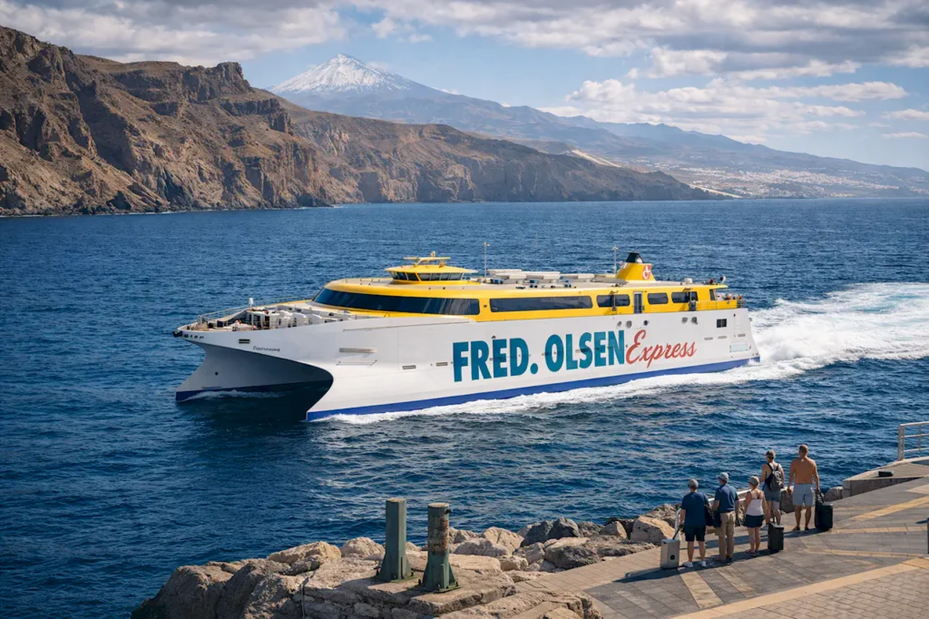 Паром Fred Olsen Express отправляется с Тенерифе на Ла-Гомеру — межостровное сообщение